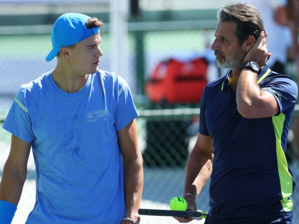 Holger Rune Patrick Mouratoglou Indian Wells 2024 entraînement