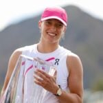 Iga Swiatek Indian Wells 2024 trophée