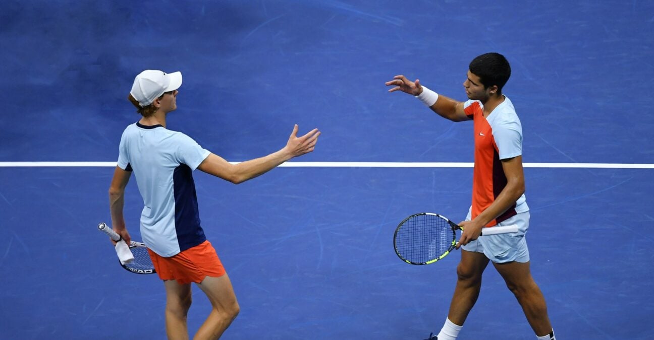 Jannik Sinner Carlos Alcaraz US Open 2022 poignée de main