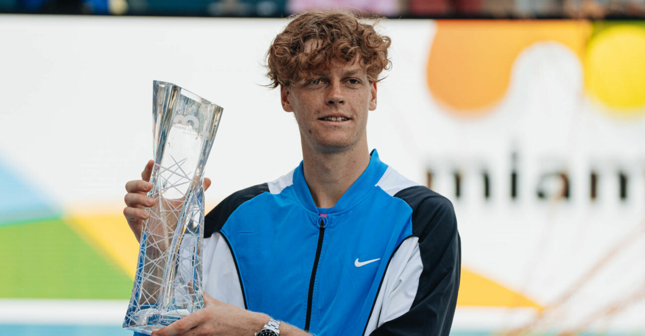 Jannik Sinner Miami 2024 trophée