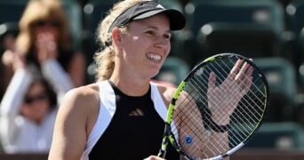 Caroline Wozniacki, à Indian Wells en 2024