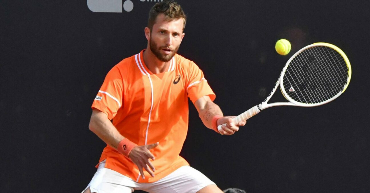 Corentin Moutet Challenger de Naples 2024 coup droit slicé