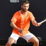Corentin Moutet Challenger de Naples 2024 coup droit slicé