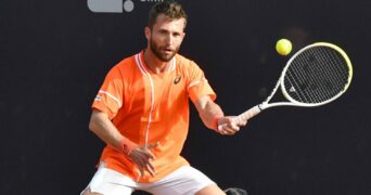 Corentin Moutet Challenger de Naples 2024 coup droit slicé