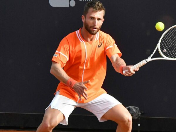 Corentin Moutet Challenger de Naples 2024 coup droit slicé
