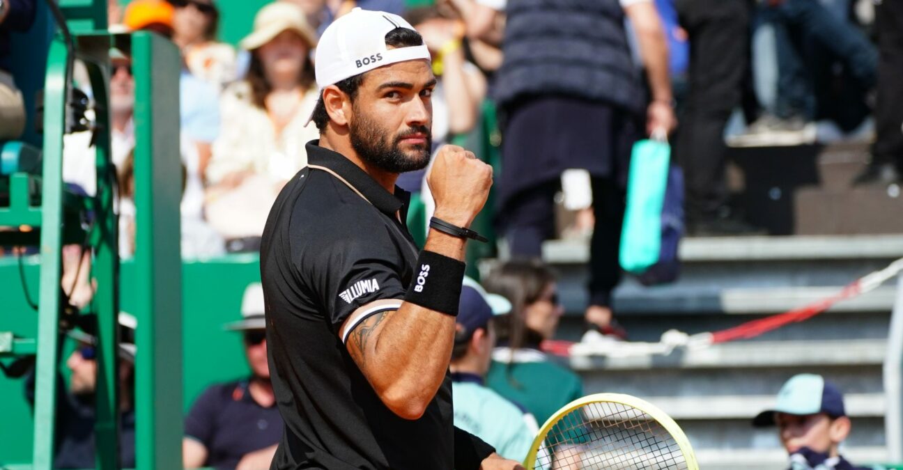 Matteo Berrettini Monte Carlo 2023 joie poing serré