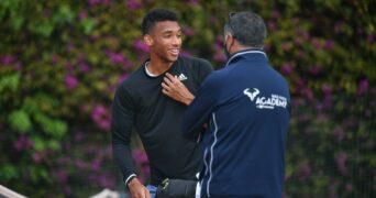 Felix Auger-Aliassime et Toni Nadal en 2021