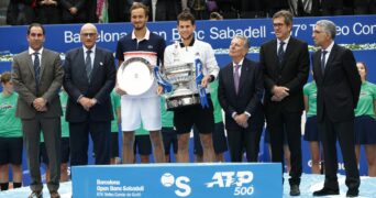 Dominic Thiem et Daniil Medvedev, Barcelone 2019