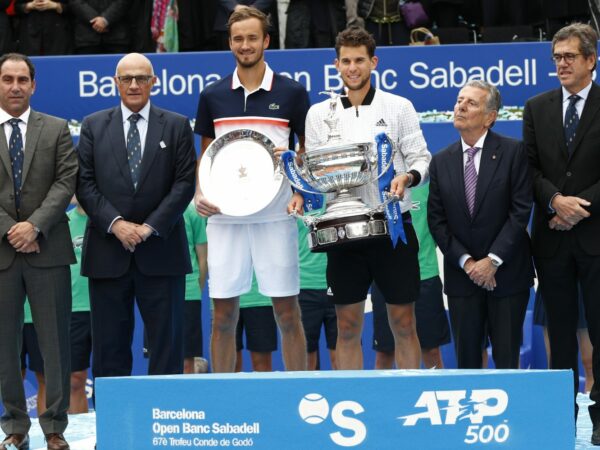Dominic Thiem et Daniil Medvedev, Barcelone 2019