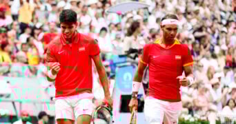 Carlos Alcaraz, Rafael Nadal, Jeux Olympiques, Paris 2024 (Gepa / Panoramic)