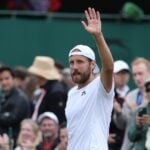 Lucas Pouille Wimbledon 2024 célébration