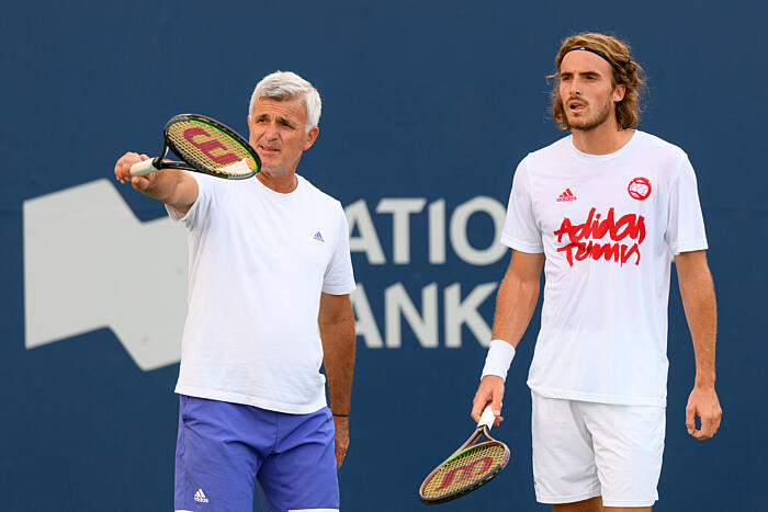 Stefanos et Apostolos Tsitsipas, Open du Canada 2021.