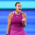 Aryna Sabalenka Wuhan 2024 poing serré