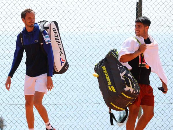 Daniil Medvedev et Carlos Alcaraz, Monte-Carlo 2024