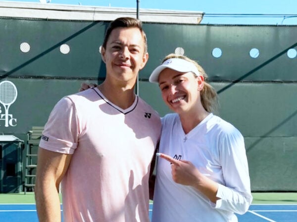Donna Vekic et Sascha Bajin, 2024