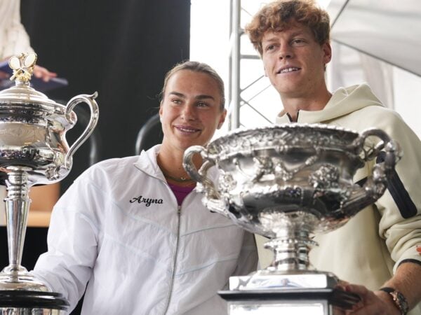 Aryna Sabalenka et Jannik Sinner à l'Open d'Australie 2025
