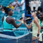 Coco Gauff et Magda Linette, Miami 2025