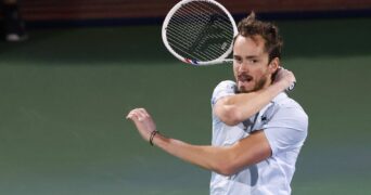 Daniil Medvedev Indian Wells BNP Paribas Open 2025 coup droit