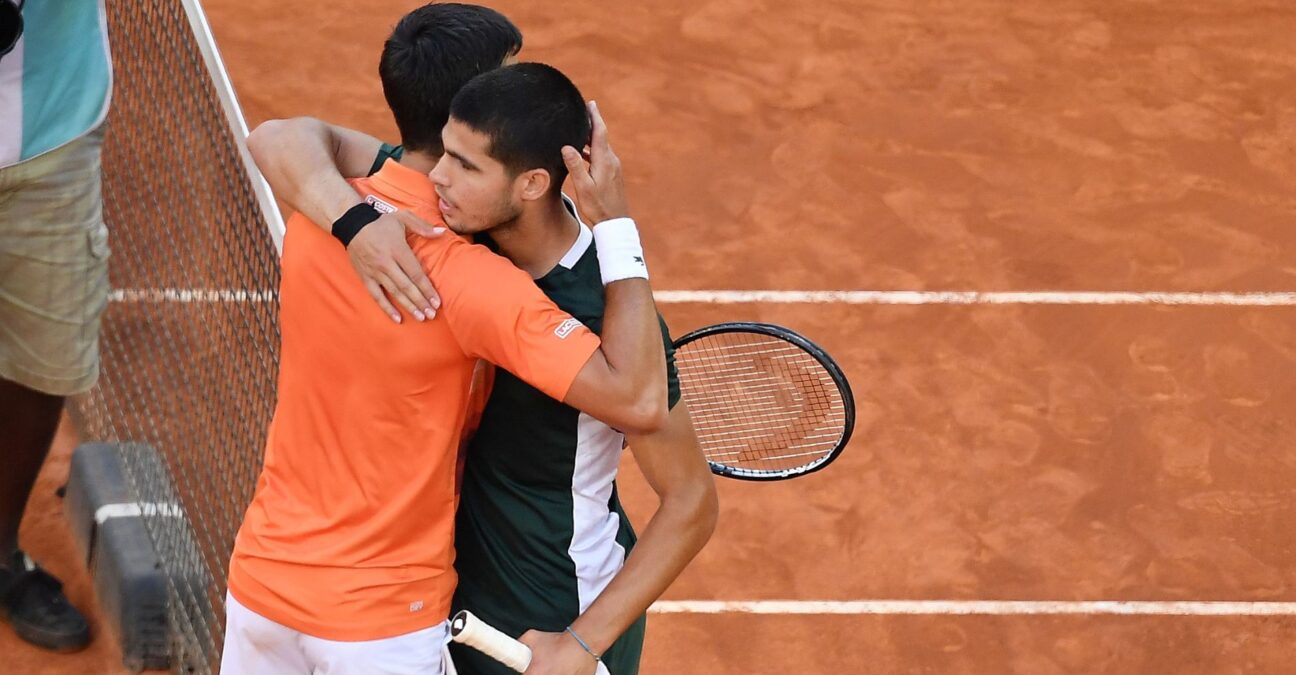 Carlos Alcaraz et Novak Djokovic - Madrid 2025