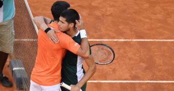 Carlos Alcaraz et Novak Djokovic - Madrid 2025