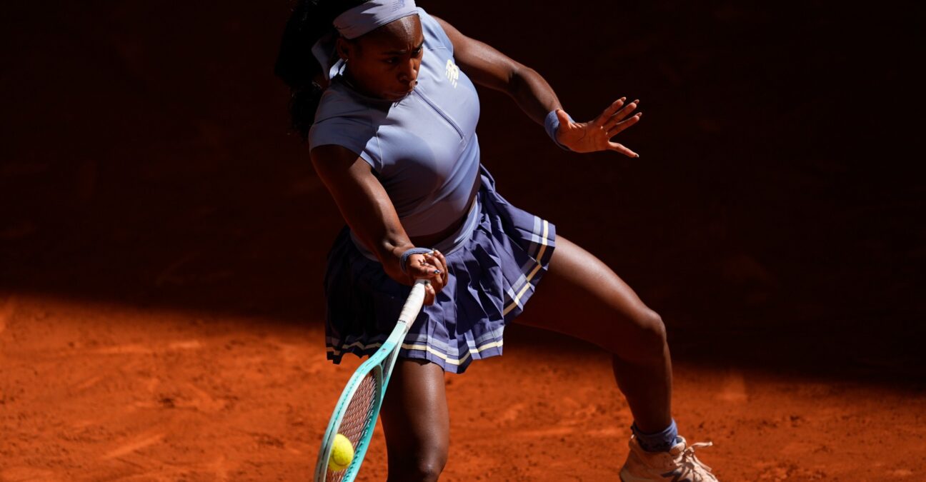 Coco Gauff Madrid 2025 coup droit