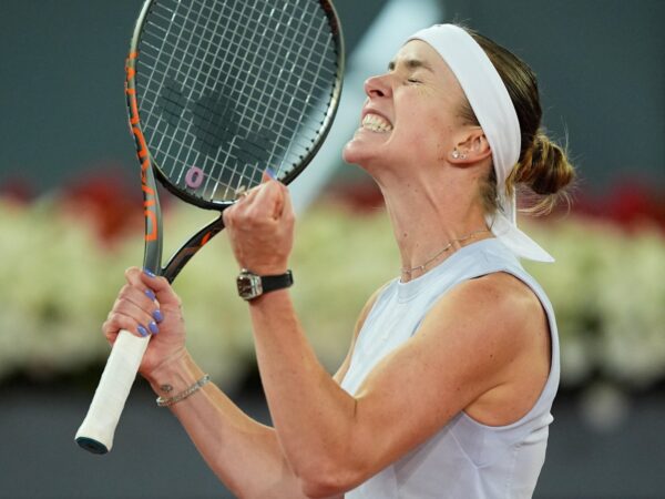 Elina Svitolina Madrid 2025 joie célébration