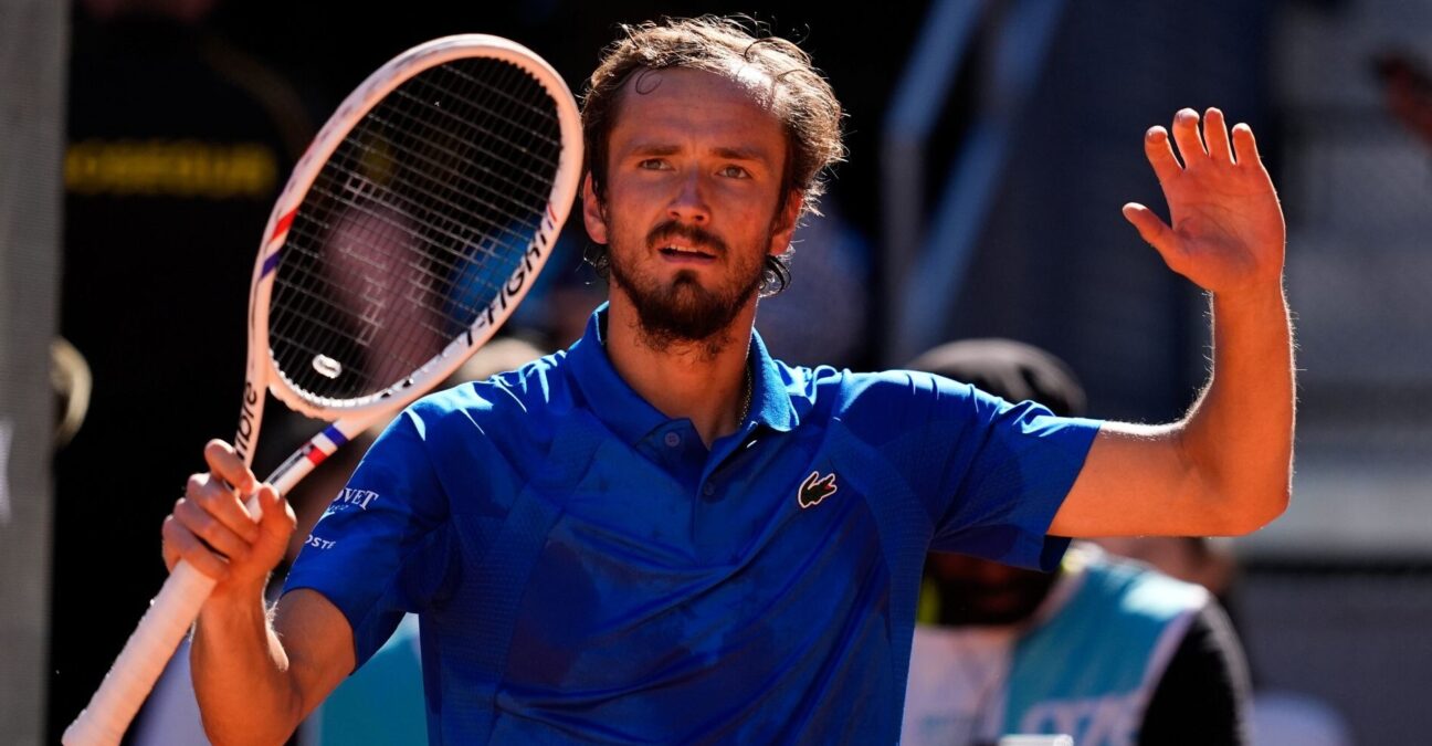 Daniil Medvedev Madrid 2025 célébration