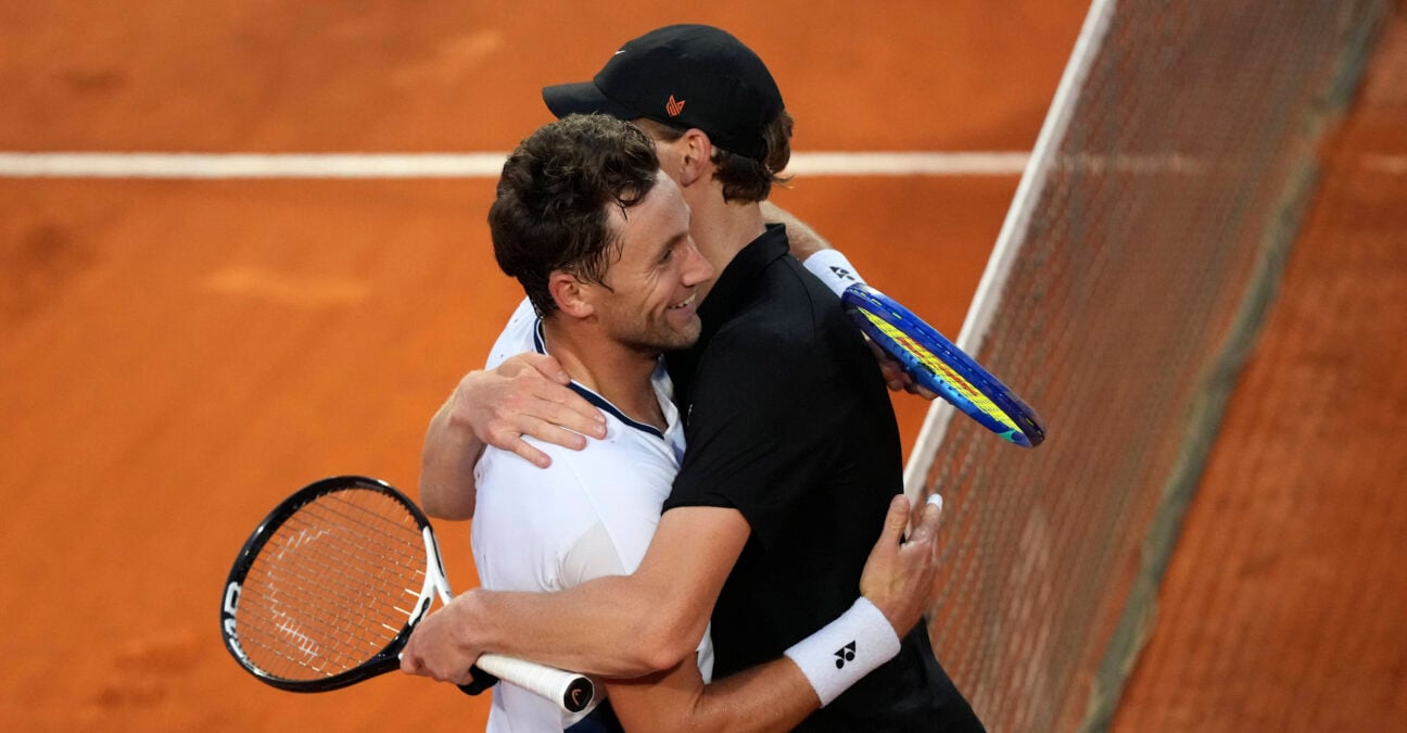 Casper Ruud et Jannik Sinner, Rome 2025