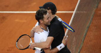 Casper Ruud et Jannik Sinner, Rome 2025
