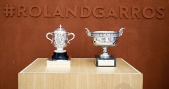 Les trophées à Roland-Garros