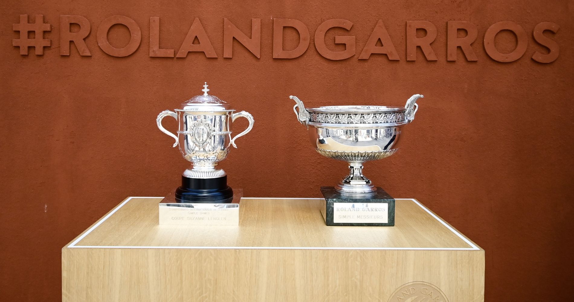 Les trophées à Roland-Garros