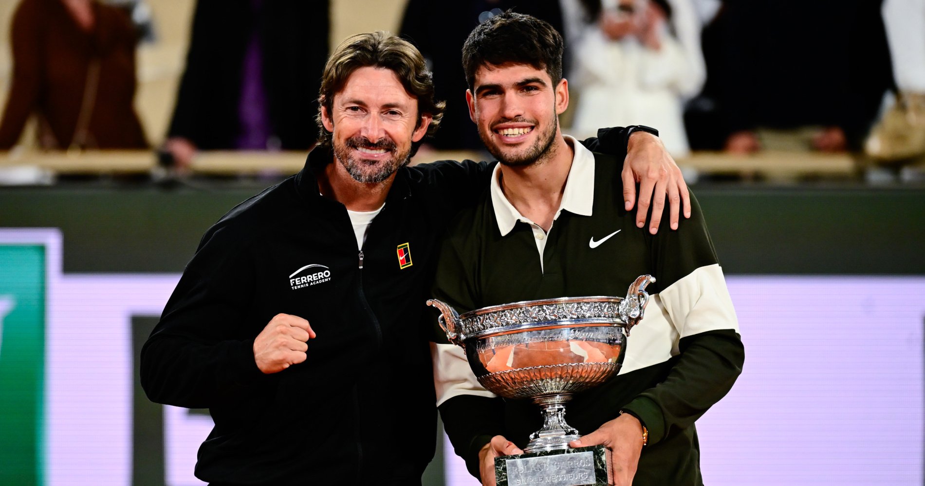Carlos Alcaraz et Juan Carlos Ferrero Roland-Garros 2025