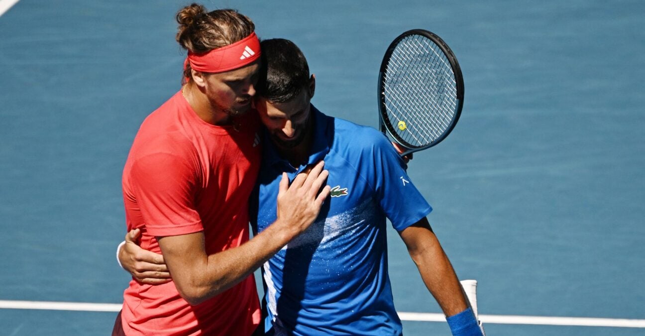 Alexander Zverev et Novak Djokovic - Open d'Australie 2025