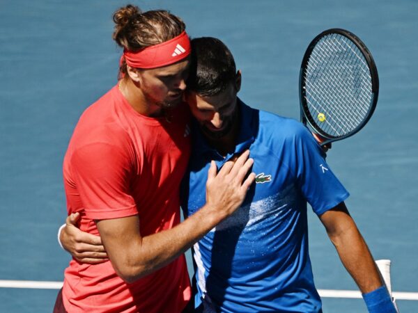 Alexander Zverev et Novak Djokovic - Open d'Australie 2025