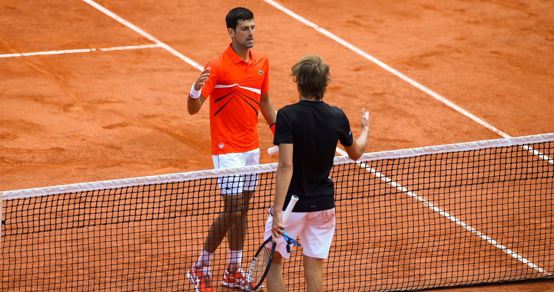 Alexander Zverev et Novak Djokovic - Roland-Garros 2019