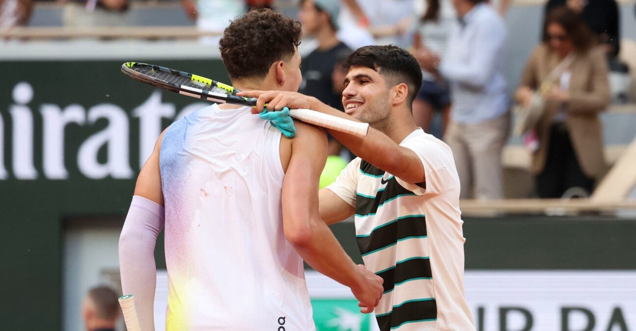 Carlos Alcaraz et Ben Shelton, Roland-Garros 2025