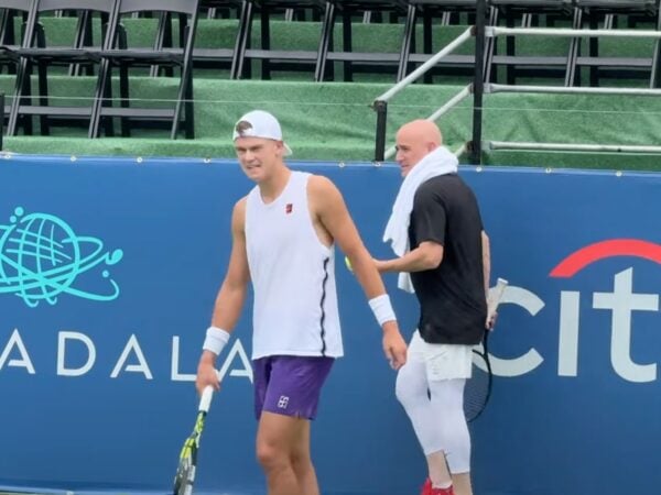 Holger Rune et Andre Agassi, Washington 2025