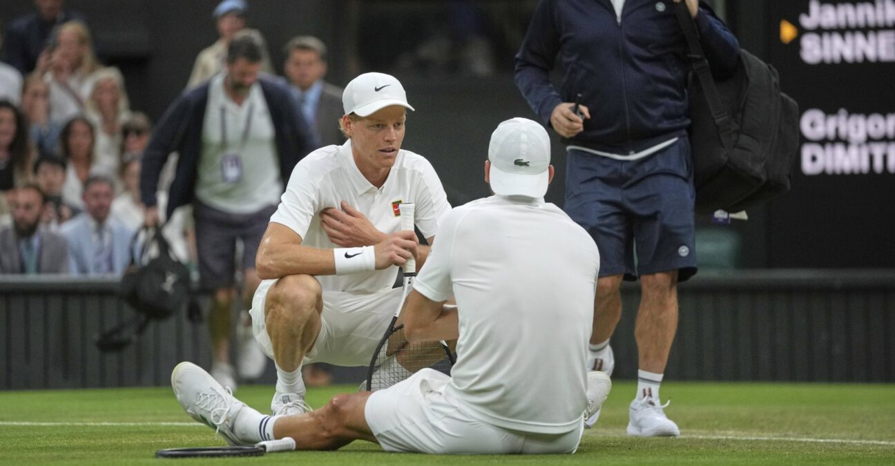 Jannik Sinner et Grigor Dimitrov, Wimbledon 2025