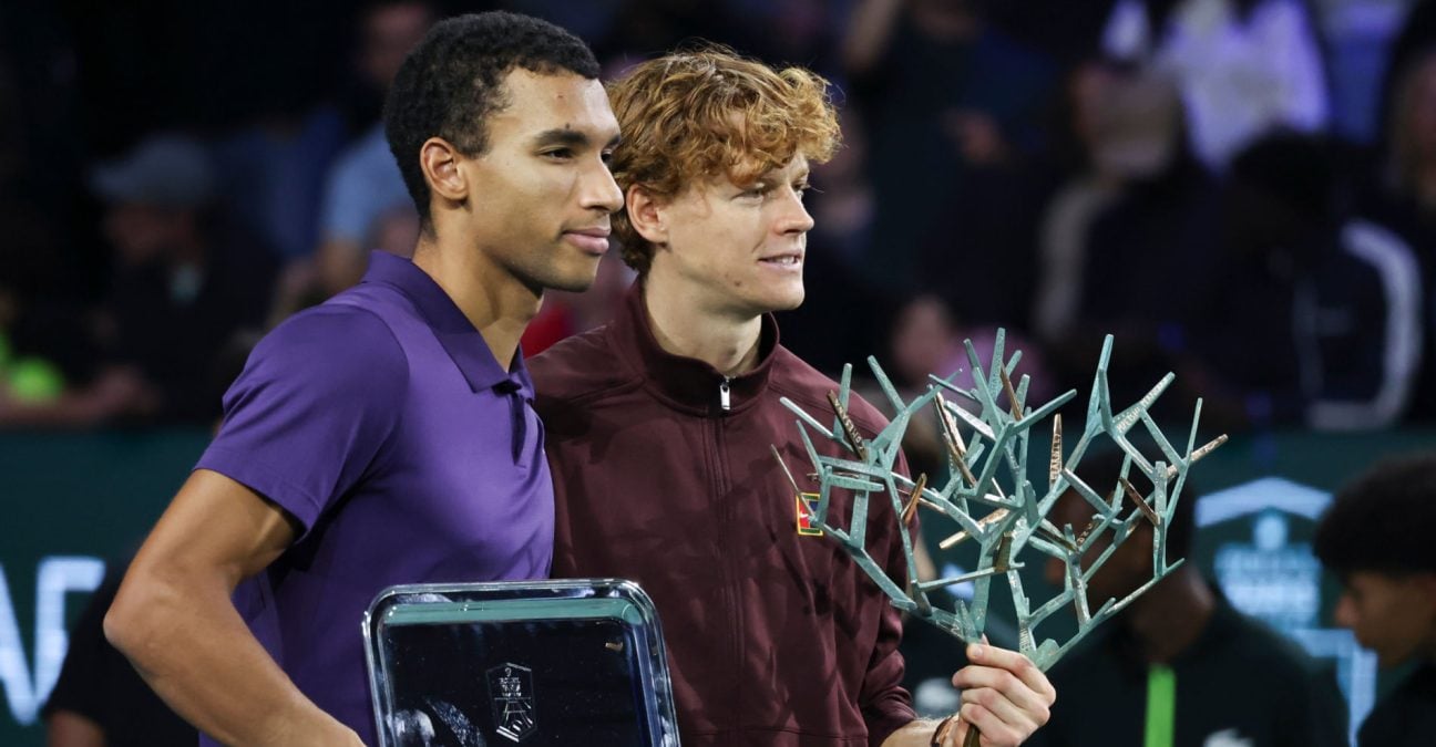 Félix Auger-Aliassime et Jannik Sinner, Rolex Paris Masters 2025