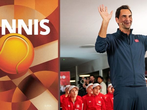 Roger Federer et le livre "Tennis"