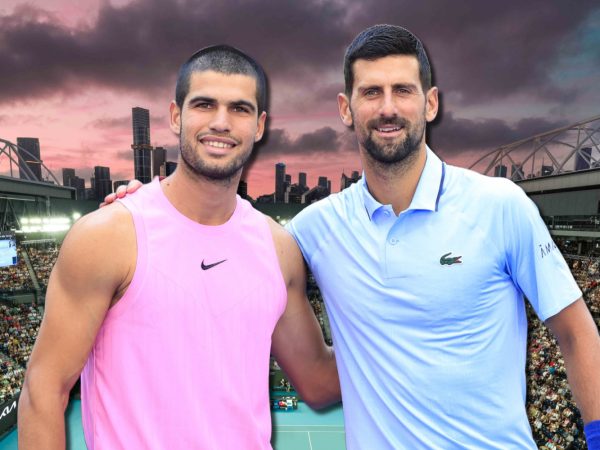 Carlos Alcaraz and Novak Djokovic, Australian Open 2026