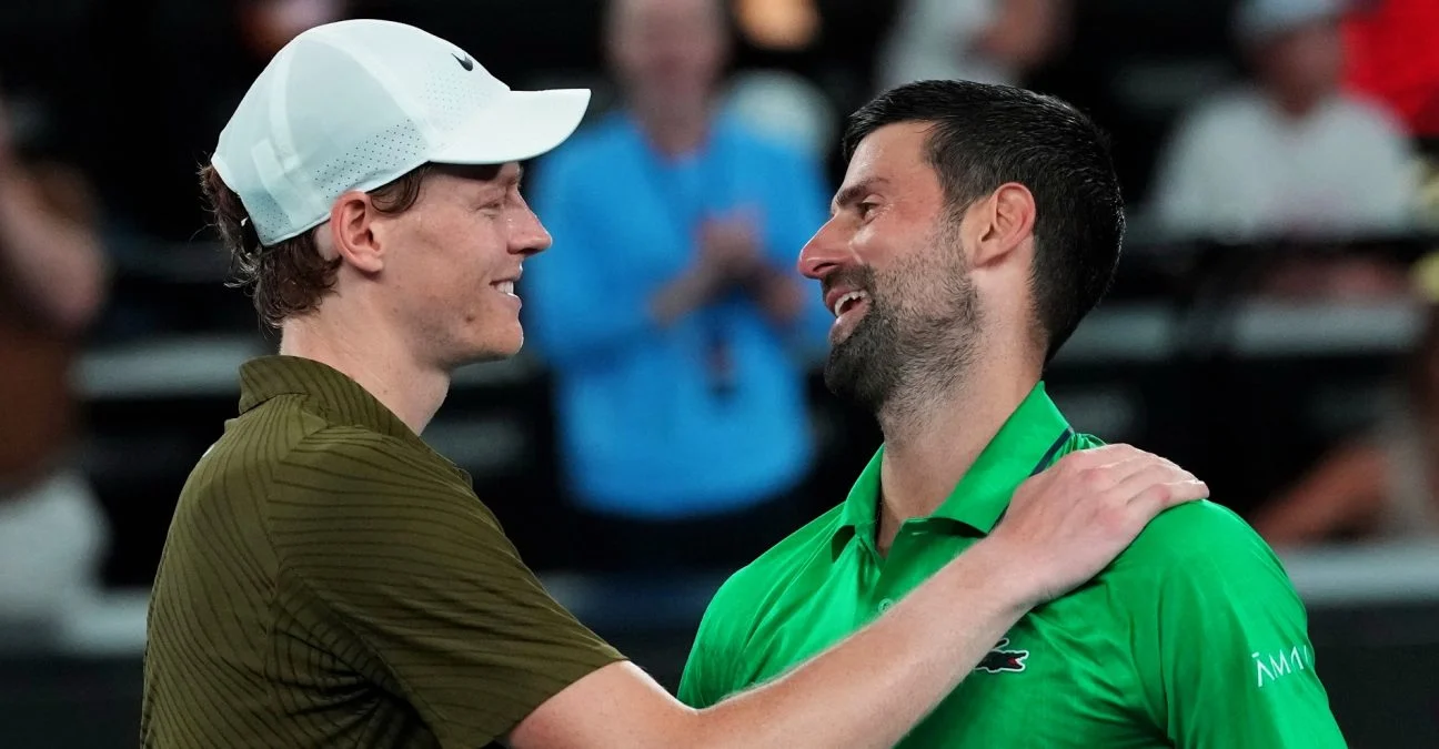 Novak Djokovic et Jannik Sinner - Open d'Australie 2026