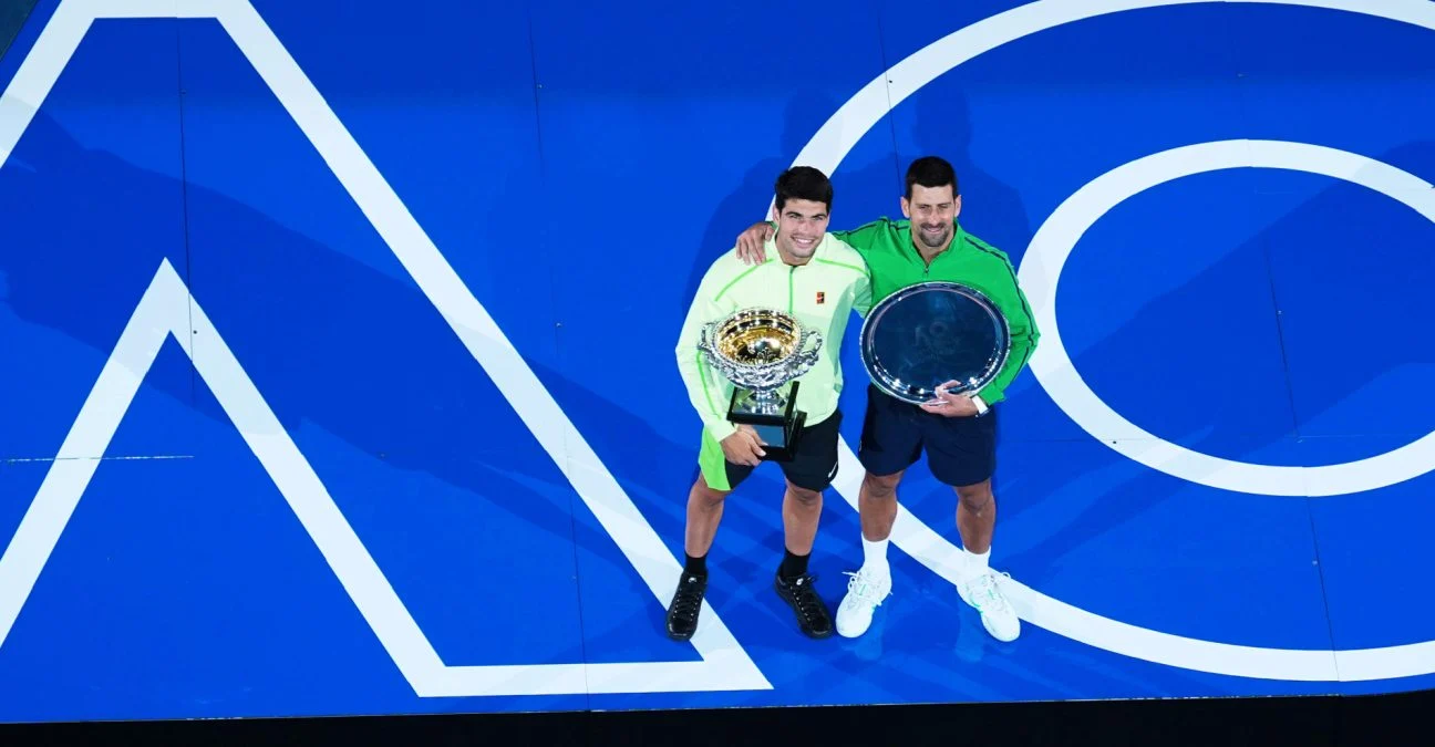 Carlos Alcaraz et Novak Djokovic, Open d'Australie 2026