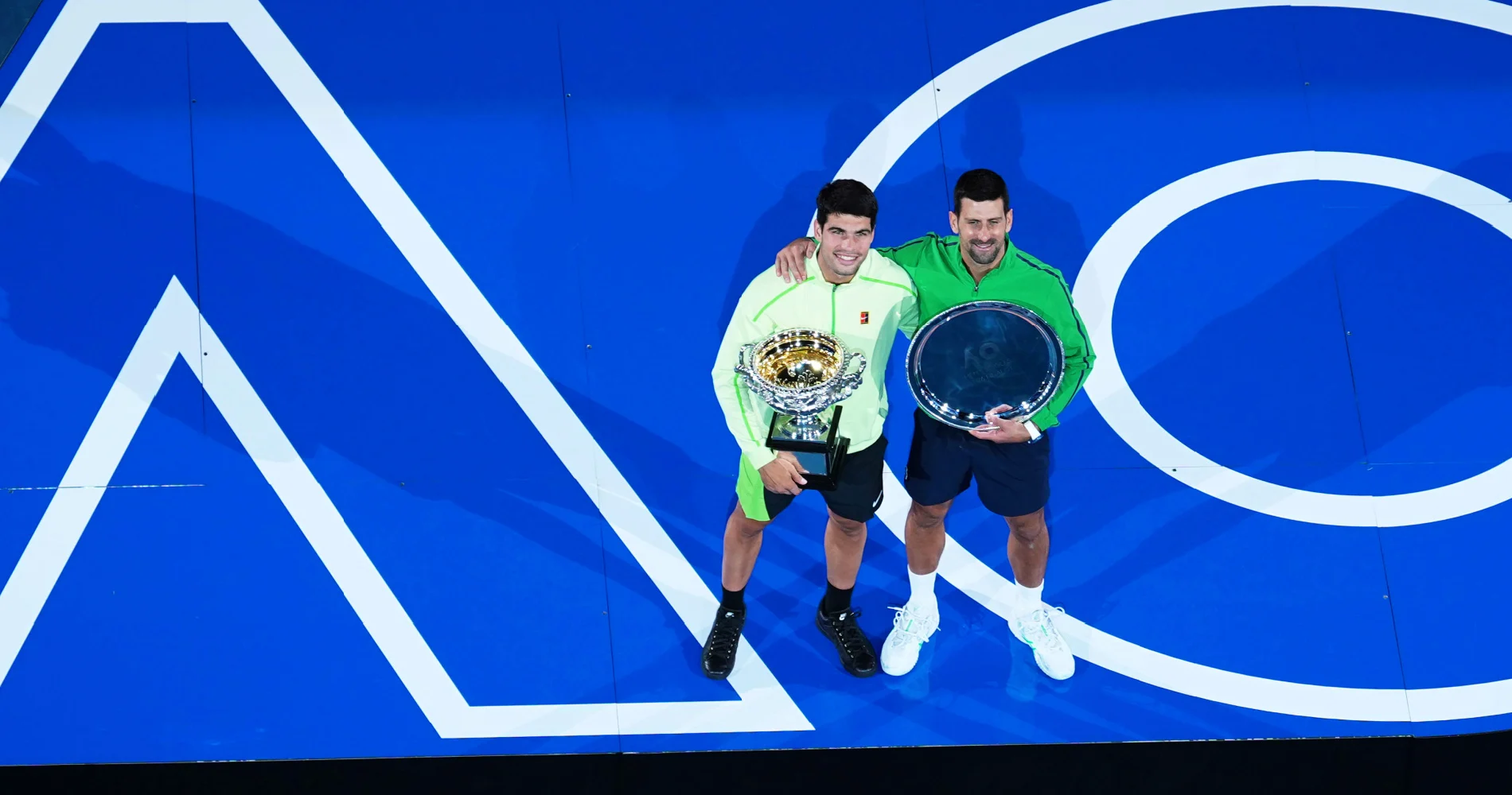 Carlos Alcaraz et Novak Djokovic, Open d'Australie 2026
