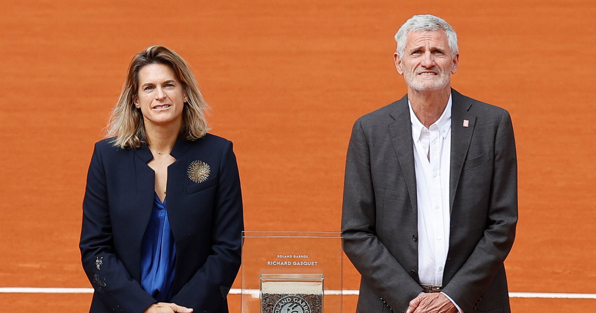 Amélie Mauresmo et Gilles Moretton, Roland-Garros 2025