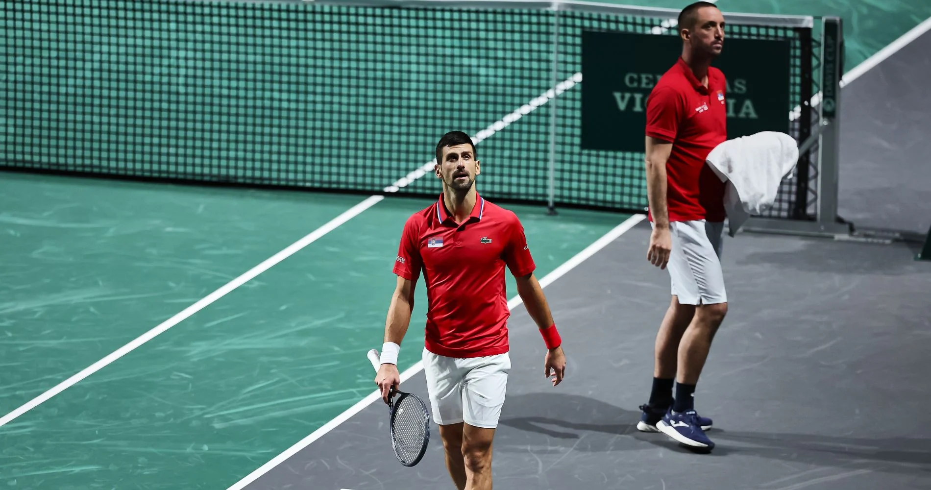 Novak Djokovic et Viktor Troicki - Coupe Davis 2023